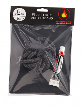 Feuerfeste Ofendichtschnur, 2 m, Ø 8 mm